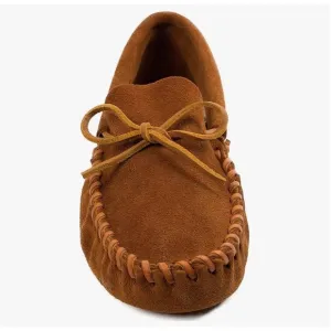 NWT Minnetonka Men's Double Bottom Soft Leather Sole  Moccasin men’s 8