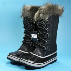 NWT!  Sorel Joan of Arctic Faux Fur Waterproof Snow Boot in Black, Size 5.5