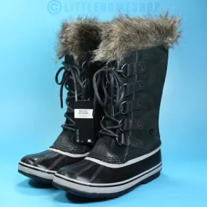 NWT! Sorel Joan of Arctic Faux Fur Waterproof Snow Boot in Black, Size 7