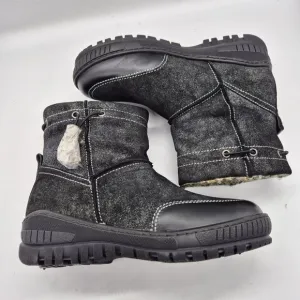 OTBT Women's Snow Boots Size 6 M Black Fanfare Reversible Spikes Leather NWOB