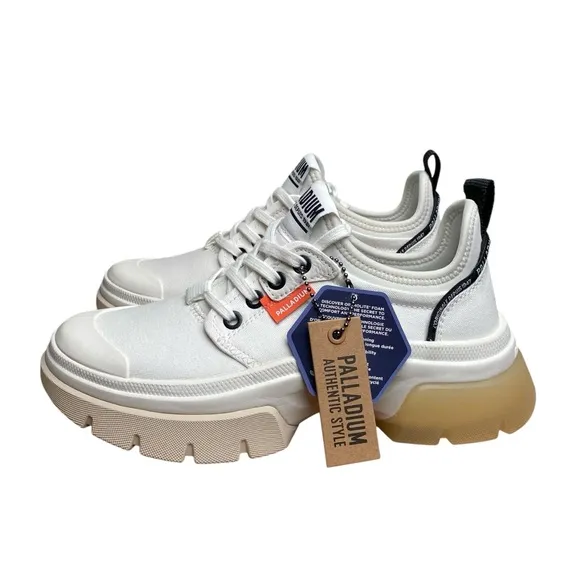 Palladium Pallawave Lo Metro Women’s White Chunky Street Look Sneakers Size 5.5
