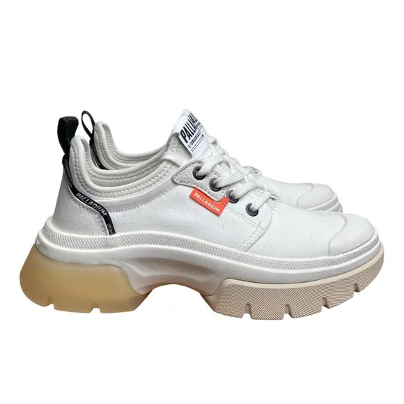 Palladium Pallawave Lo Metro Women’s White Chunky Street Look Sneakers Size 5.5