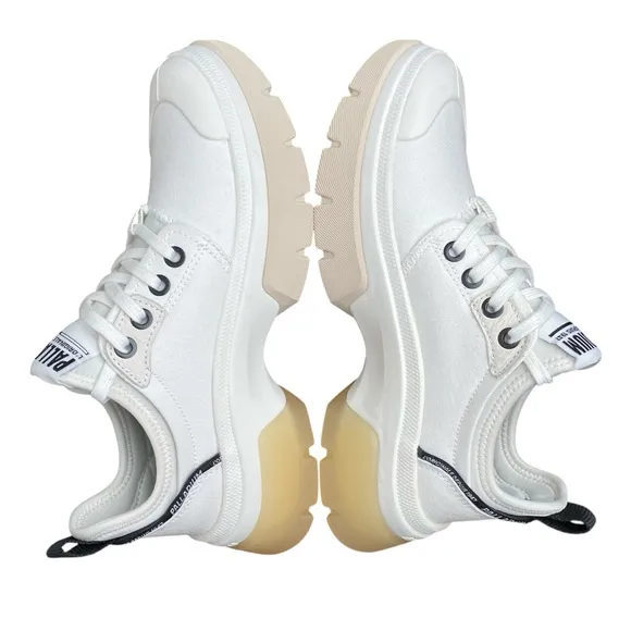 Palladium Pallawave Lo Metro Women’s White Chunky Street Look Sneakers Size 5.5