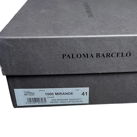 Paloma Barcelo Mirande Napa White Chunky Platform Sneaker Women’s SZ 10 EU 41