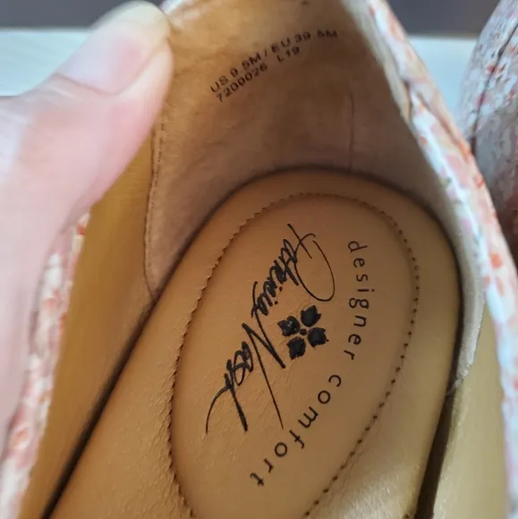 Patricia Nash Bettina Ballet Flats Blush Floral Print Size 9.5 New In Box