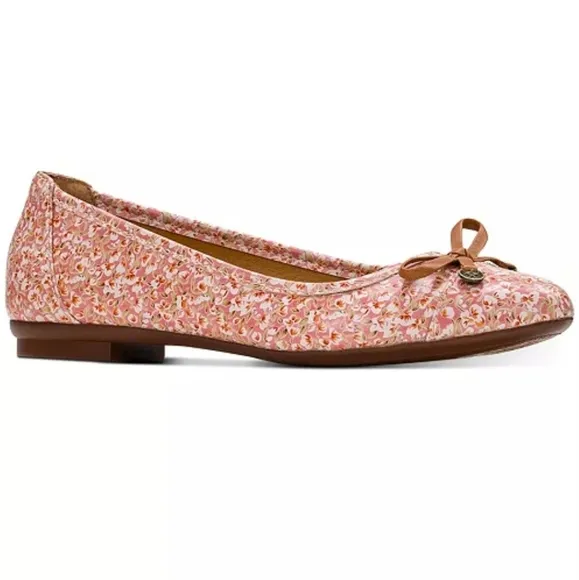 Patricia Nash Bettina Ballet Flats Blush Floral Print Size 9.5 New In Box