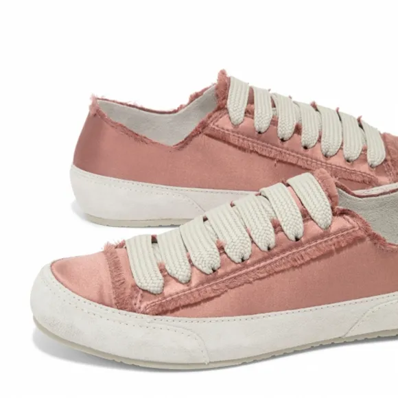 Pedro García Parson lustrous frayed silksatin rawedges/suede cowhide trm…