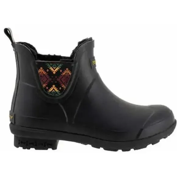 Pendleton Womens Waterproof Rubber Chelsea Rain Boots  Lined Winter Rainboots 7