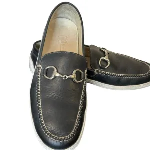 Peter Huber Leather Horsebit Driving Dress Slip On Loafers Size 9