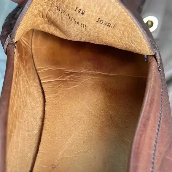 Peter Millar Brown Leather Loafers