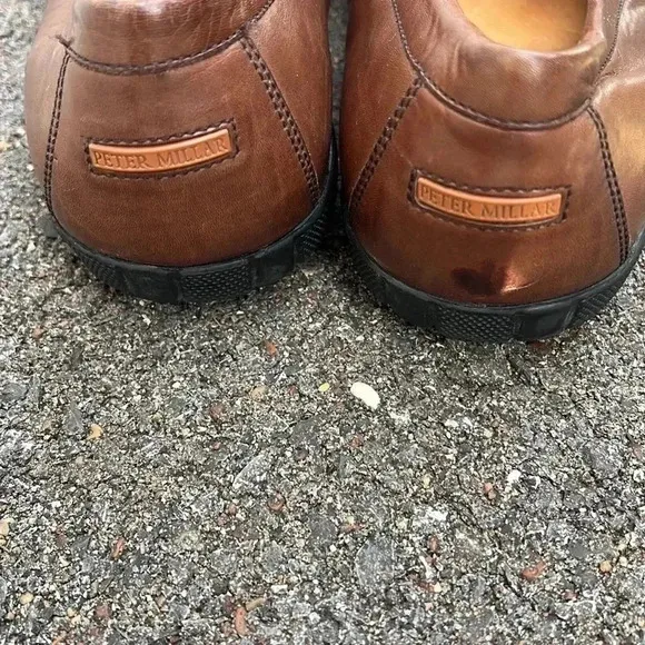 Peter Millar Brown Leather Loafers
