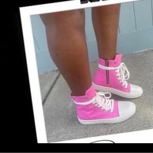 Pink Hi Top Sneakers