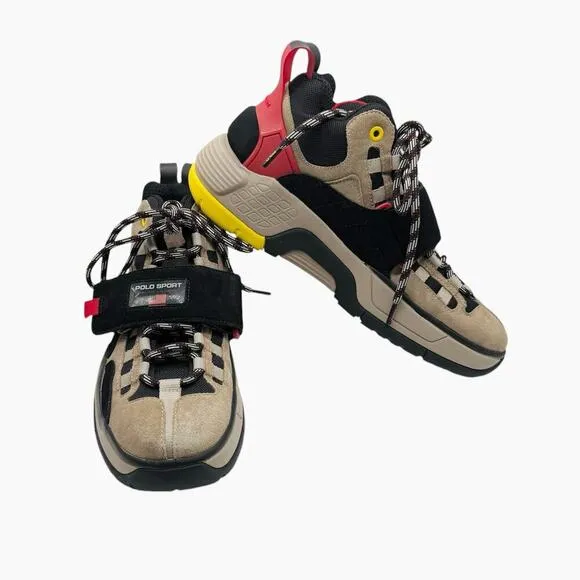 Polo Sport Ralph Lauren Mens 12 Tan Suede High-Top Sneakers PS 100-SK-HTL