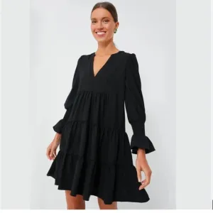 Pomander Place  Black Poplin Kenzo Dress
