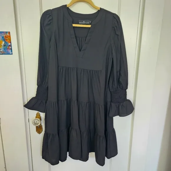 Pomander Place  Black Poplin Kenzo Dress