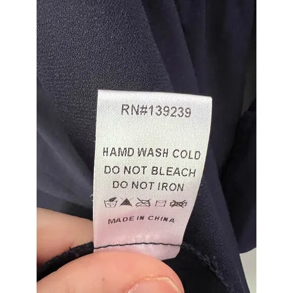 Pomander Place Navy Cotton Poplin Kenzo Dress Size XXL