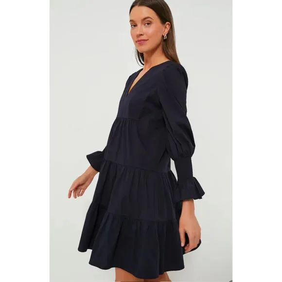 Pomander Place Navy Cotton Poplin Kenzo Dress Size XXL
