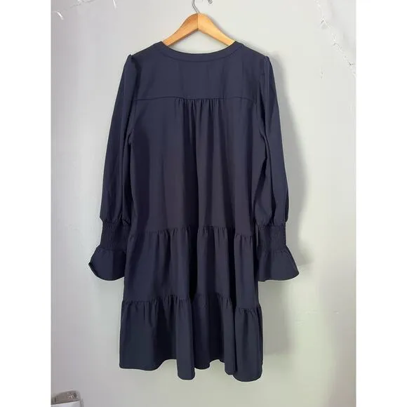 Pomander Place Navy Cotton Poplin Kenzo Dress Size XXL