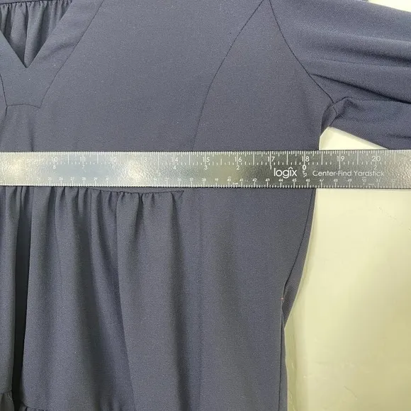 Pomander Place Tuckernuck Womens Poplin Kenzo Dress Size M Cotton Smocked Sleeve