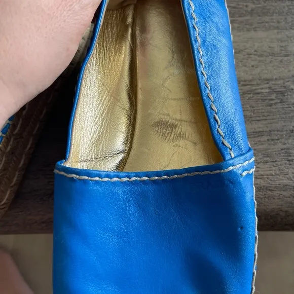 Prada Blue Espadrilles with Platform Sole