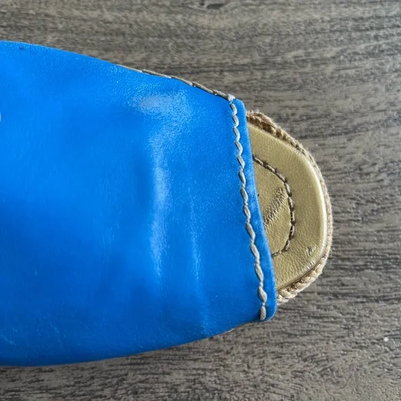 Prada Blue Espadrilles with Platform Sole