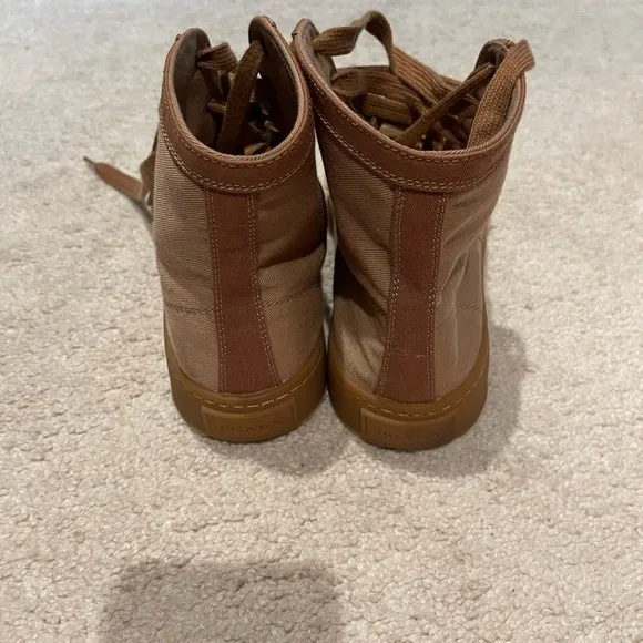 Prada Gabardine High Top Sneakers