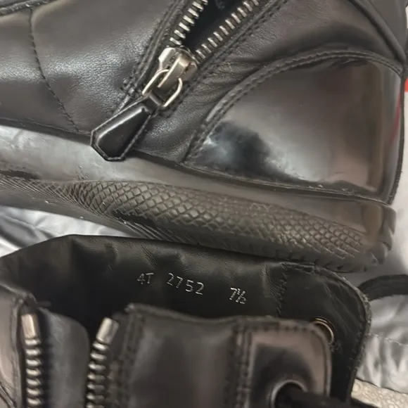 Prada Men's Black High-Top Sneakers
