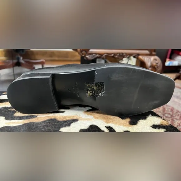 Rag &amp; Bone “Aslen” Leather Loafers in Black Size 39