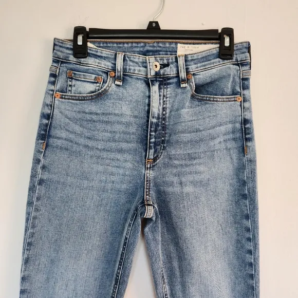rag &amp; bone Nina High Rise Skinny, Distressed Western Cowgirl Montrose stretch 28