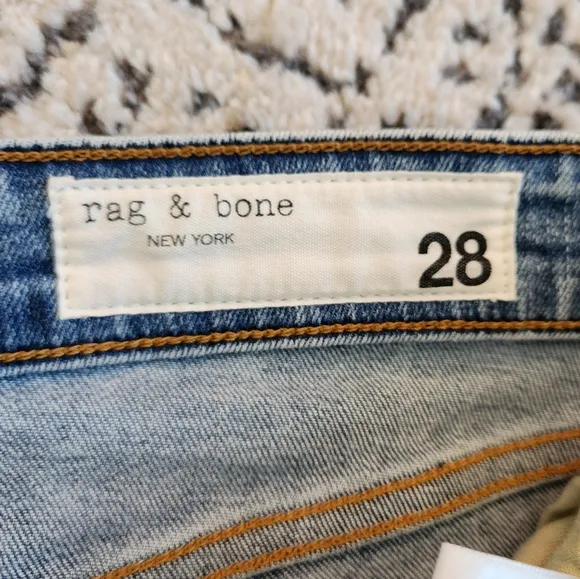 rag &amp; bone Nina High Rise Skinny, Distressed Western Cowgirl Montrose stretch 28