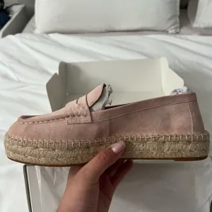 Ralph Lauren Luize Suede Espadrille Platform Loafer