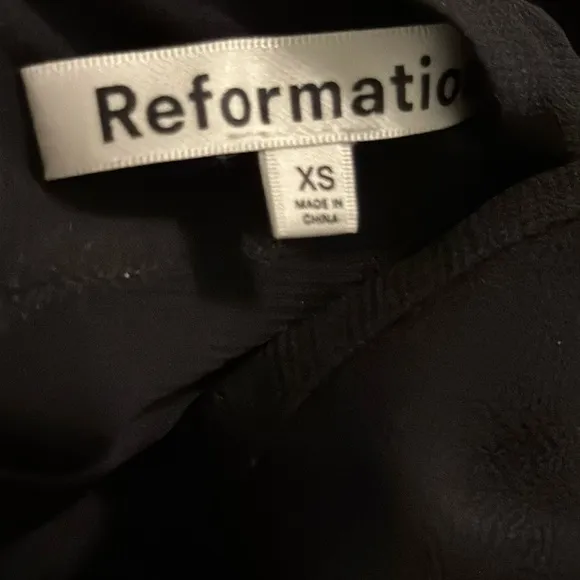 Reformation Ottessa Dress Black XS