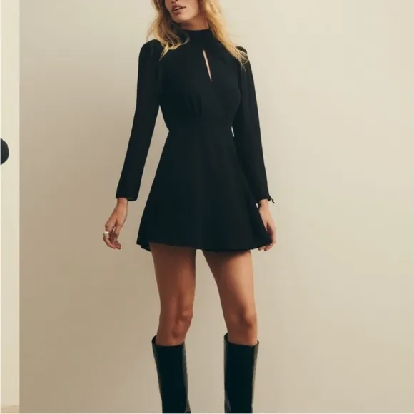 Reformation Ottessa Dress Black XS
