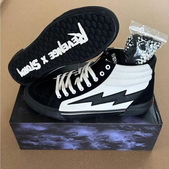 Revenge x Storm Vol. 2 black white high top sneakers NWT size 8