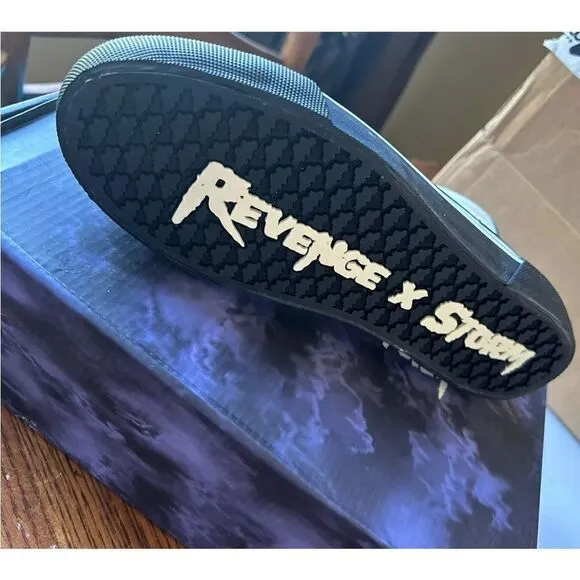 Revenge x Storm Vol. 2 black white high top sneakers NWT size 8