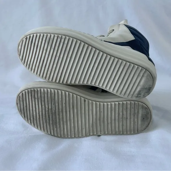 RICK OWENS BABYGEO Leather Kids High-Top Sneakers