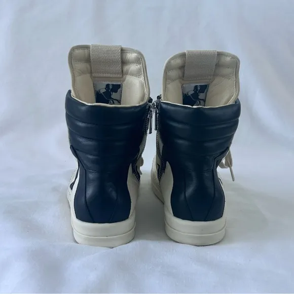 RICK OWENS BABYGEO Leather Kids High-Top Sneakers