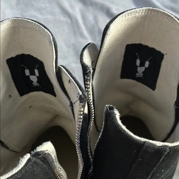 Rick Owens denim high tops