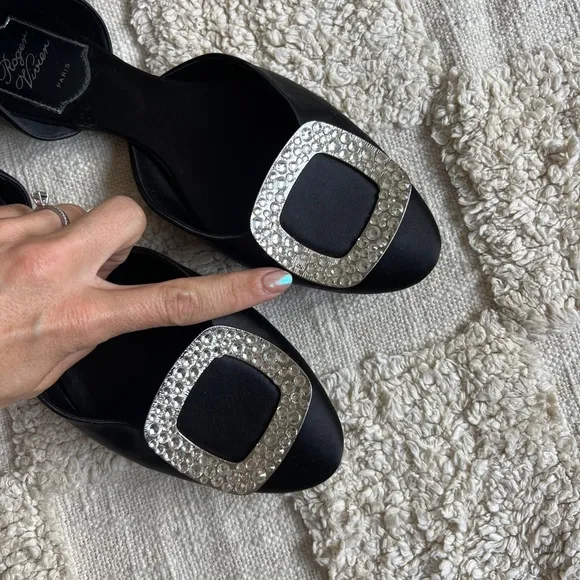 Roger Vivier Flats with embellished Buckle