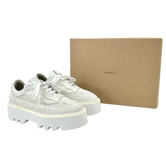 Rombaut Protect Hybrid White Chunky Platform Sneakers