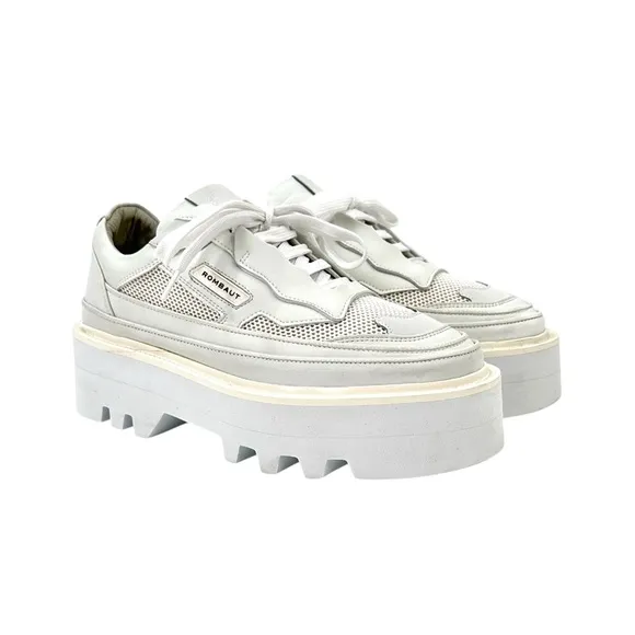 Rombaut Protect Hybrid White Chunky Platform Sneakers