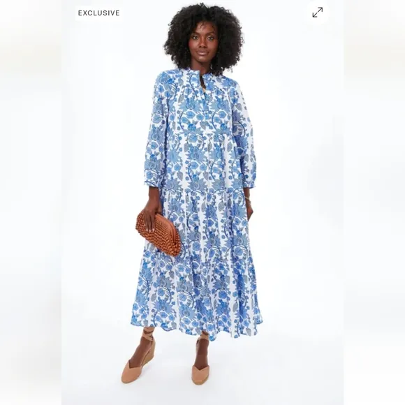 Ro's Garden Exclusive Bluefanny Rio Midi Dress