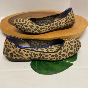 ROTHYS Cheetah Print Ballet Flats Classic Flats Sz:7.5