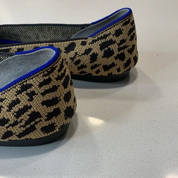 ROTHY’S OG Leopard Pointed-toe Flats Size 9.5