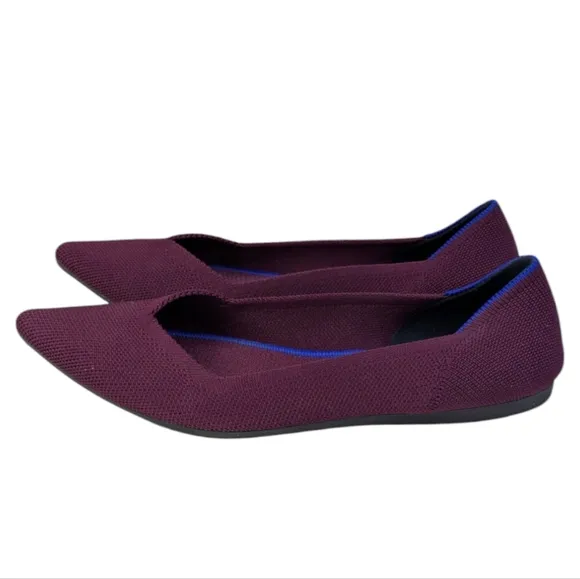 Rothy's Pointed Toe Flats Retired EUC Size 8.5    S3362