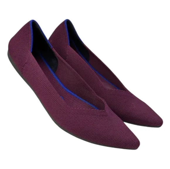 Rothy's Pointed Toe Flats Retired EUC Size 8.5    S3362