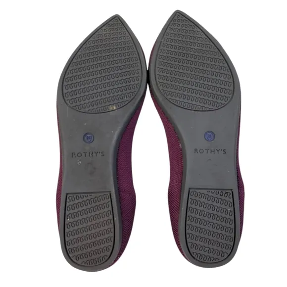 Rothy's Pointed Toe Flats Retired EUC Size 8.5    S3362