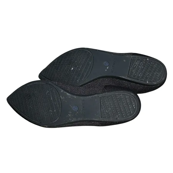 Rothy's The Point ll Black Ballet Flat Pointed Toe Flexible Machine Wash Women 8