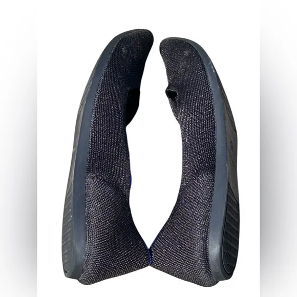 Rothy's The Point ll Black Ballet Flat Pointed Toe Flexible Machine Wash Women 8