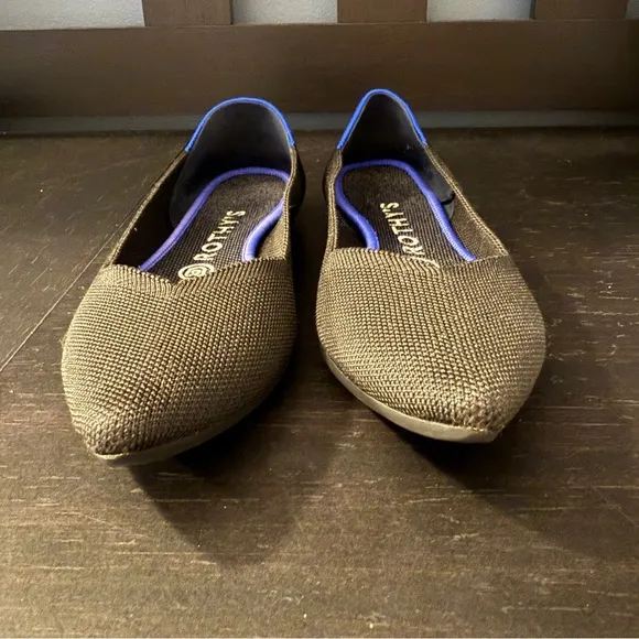 Rothy’s The Point Original Point Solid Black Ballet Flats Women’s Size 8